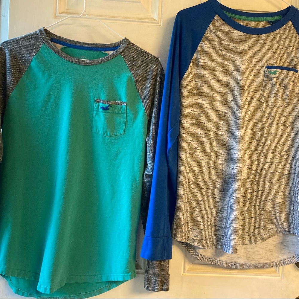 2 Hollister long sleeve tshirts size small